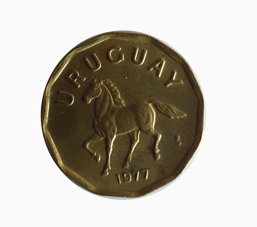 Moneda Uruguay 1977 10 Centésimos