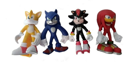 Cartelado 3 Bonecos Sonic & Seus Amigos/inimigo