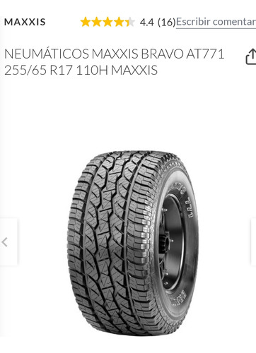  255/65/r17 Maxxis 771 Bravo At 110h C/u