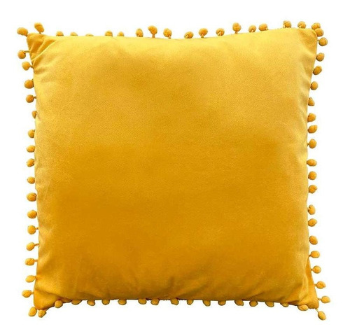 Cojín Velvet Amarillo 2 45x45