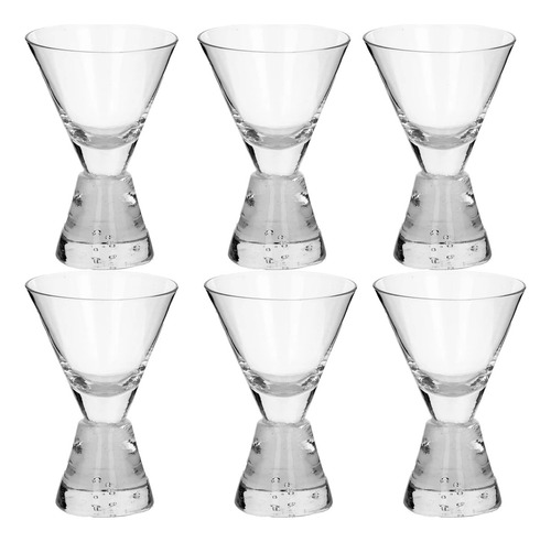 Set De 6 Piezas De Vasos De Vidrio P/shot - Telecompras Cs