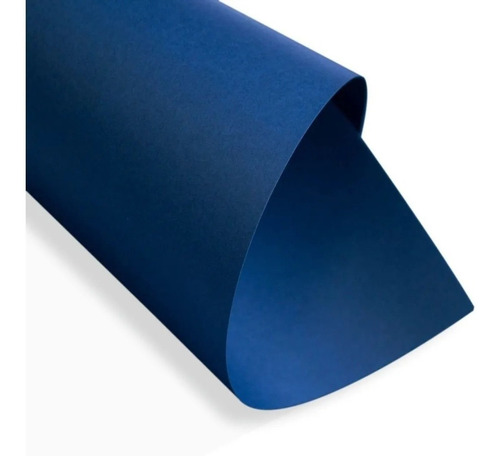 Papel Color Plus 180g A4 Porto Seguro Azul Marinho 50 Folhas Cor Azul-marinho