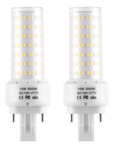 Lidesheng Gx23-2 Bulbe Led De Led Enchufe Y Juego, 6000k Pl