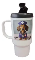 Comprar Jarro Termico Perro Salchicha Medico Enfermera Salud