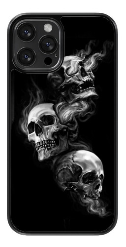 Funda Para Celular Calavera Esqueleto Craneos Fondo Negro