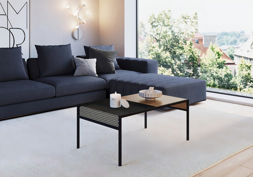 Mesa De Centro Everman Negro Këssa Muebles