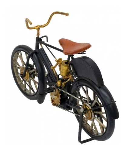 Bicicleta Preta Enfeite 26cm Estilo Retrô - Vintage