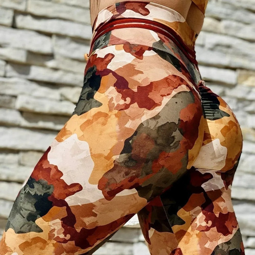 Imagem 5 de 8 de Conjunto Top + Calça Legging Com Franzido Empina Bumbum 304