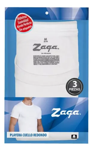 Playeras zaga cuello redondo new arrivals