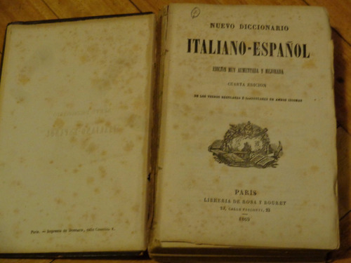 Diccionario Italiano-español  Librería De Rosa Y Bour&-.