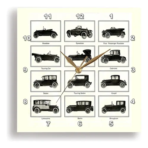 comprar 3drose Dpp__1 Reloj De Pared De Automóviles Antiguos, 10 Por
