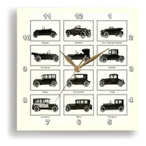 Comprar 3drose Dpp__1 Reloj De Pared De Automóviles Antiguos, 10 Por