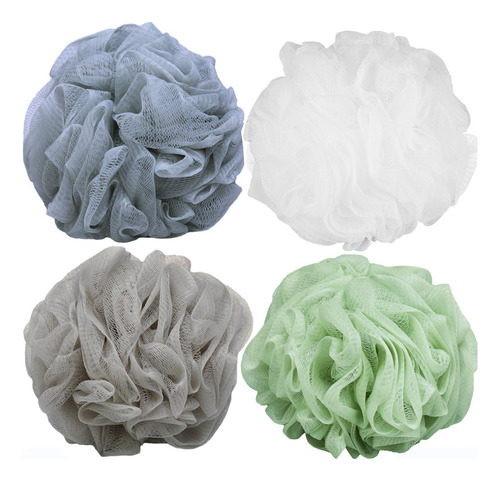 Esponja Grande De Baño Ducha Pouf Loofahs 4 Paquetes D...