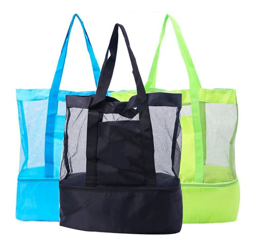 Bolsa Praia Com Cooler Embutido Play E Joy Varias Cores 