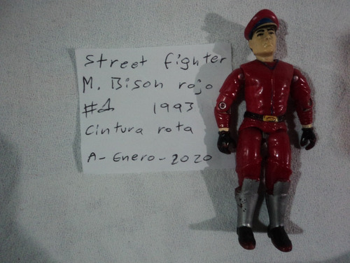 Gi-joe Vintage Street Fighter M. Bison 1993 Rojo #1