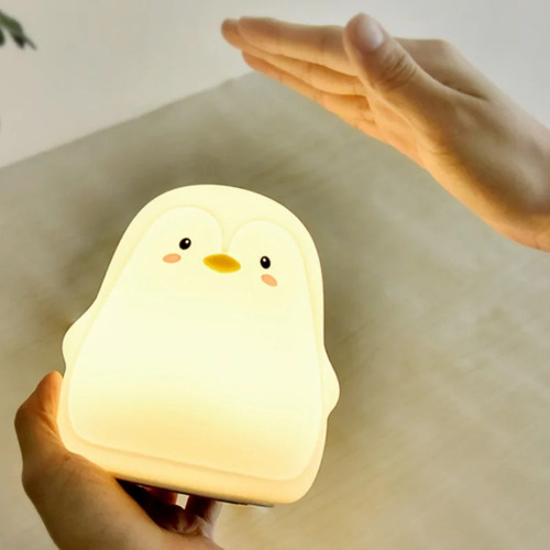 Lámpara De Luz Nocturna Con Forma De Pingüino, Protección Oc