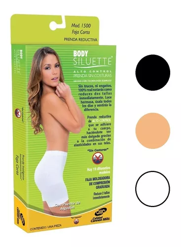 Faja Body Siluette seamless alto control corta 1600 grande nude dama