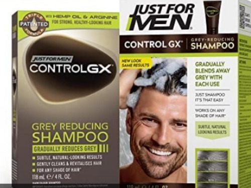Control Gx Just For Men Color Marrón Champú Pinta Canas