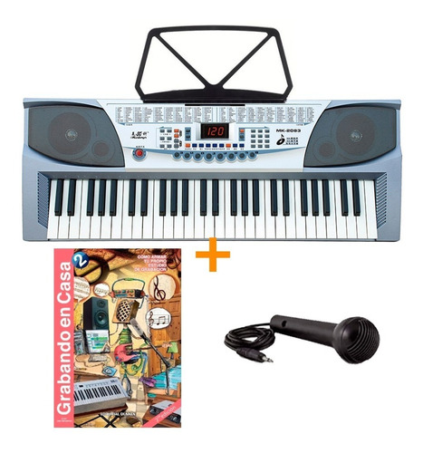 Teclado Organo Musical T01 Mk2083 + Libro Grabando En Casa