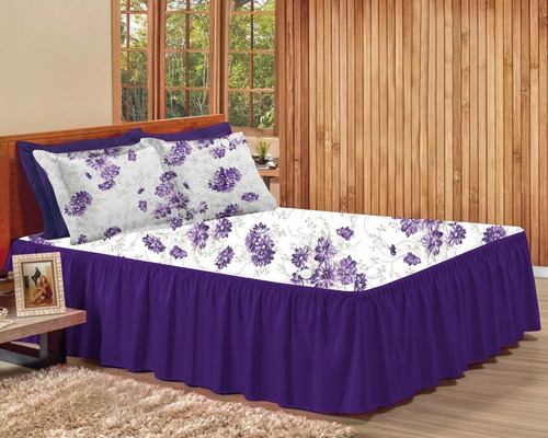 Colcha Casal Oxford Floral Diversas Atacado - Fabritex