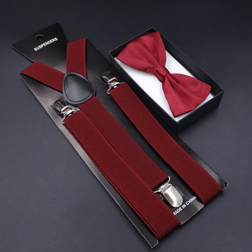 Traje Con Corbata De Lazo Y Correas Elásticas Con Broches, A