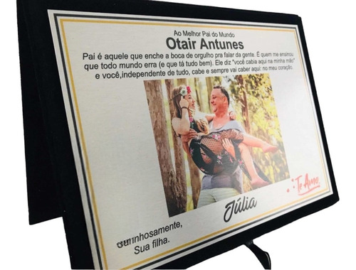 Placa De Homenagem/ Aço Escovado