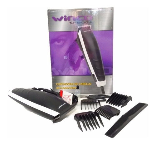 Maquina Corta Pelo Profesional Winco 4 Posiciones Accesorios