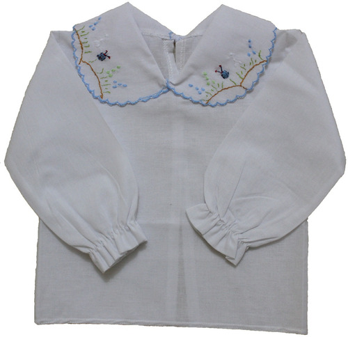 Camisinha Poliester Com Gola Bordado A Mao (cap2)