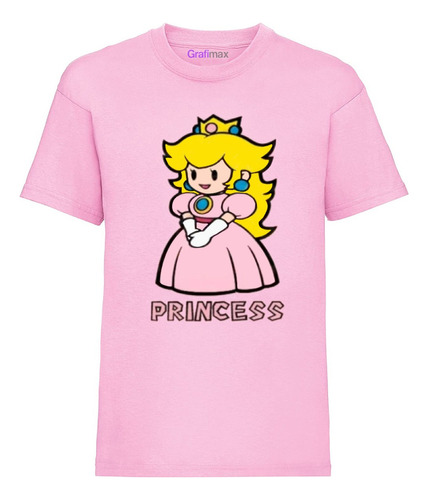 Polera  Princesa Peach Mario Bross Grafimax