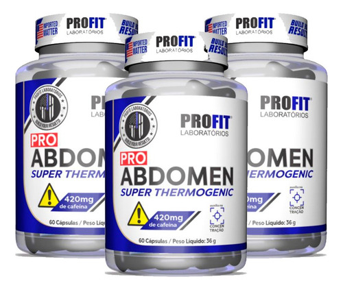 Pro Abdomen 420mg 60caps - Profit Sabor Sem Sabor