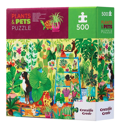 Puzzle 500 Plantas Y Mascotas Crocodile Creek Pr