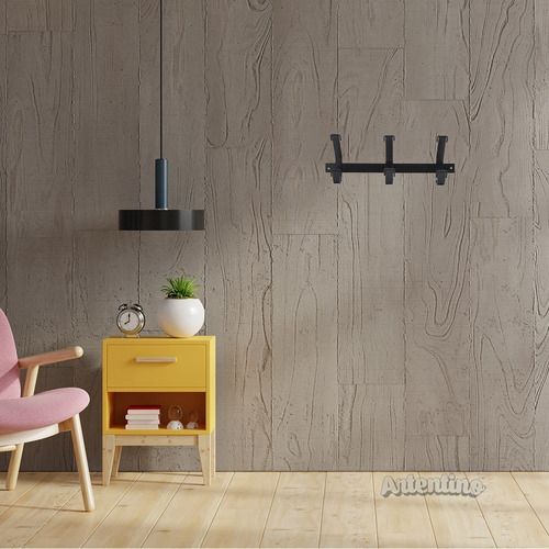 Imagen 3 de 6 de Set Dos 2 Perchero Pared Industrial Moderno Metal 3 Brazos