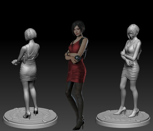 Archivo Stl Impresión 3d - Resident Evil - Ada Wong - Sls