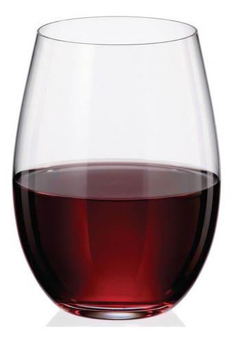 Imagen 4 de 7 de Vaso Copa Sin Pie Cristal Bohemia Mergus 560ml Set X 6