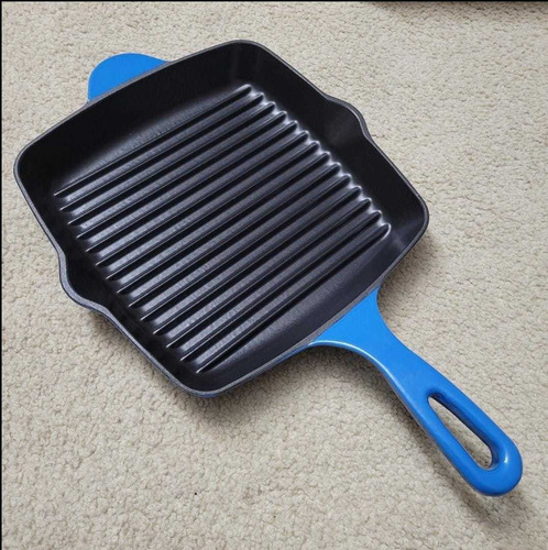 Sartén Grill Fierro Fundido Base Esmaltada Loza 24cm Amazon