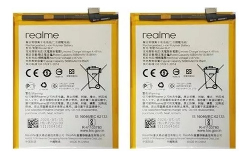 Batería Realme 5 5i 5s C3 C11 C21  Blp729 Tienda Chacao 