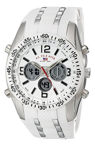 U.s. Polo Assn. Reloj De Hombre De Deportes Us9282 Plateado 