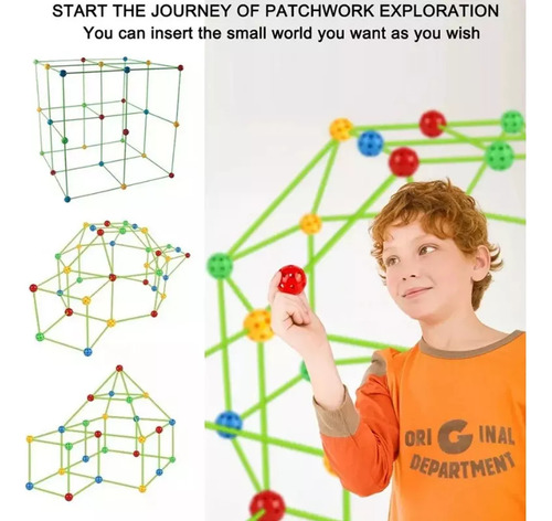 Kit Kids Construction Fort Construction Castillos, Túneles,