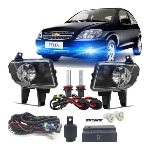 Kit Faros Camineros Celta Prisma 2011 2012 2013 + Xenon 8000