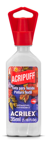 Acripuff 35ml Acrilex - Tinta Para Expansão A Calor Cor 519-branco