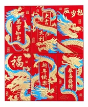 Comprar 6 Sobres Rojos Feng Shui Año Del Dragón Suerte Buena Fortuna