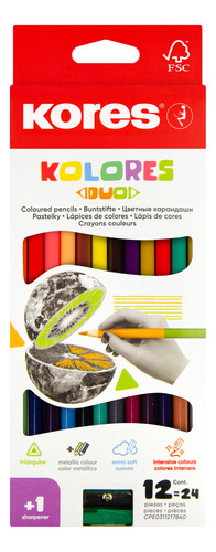 Colores Kores Doble Punta X12