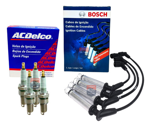 Juego De Cables Y Bujias Corsa Meriva Spin 1.8 Bosch