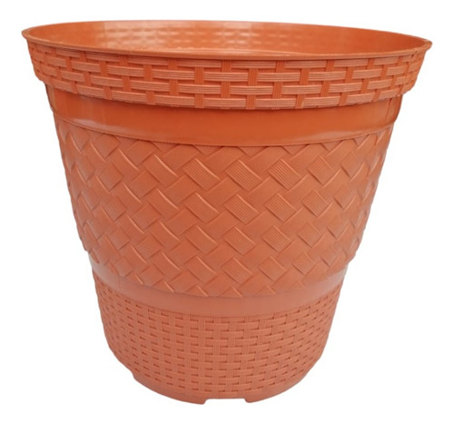 Maceta Gruesa De Calidad Color Terracota 3 Piezas