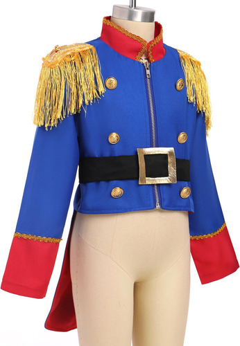 Fymnsi Chaqueta Pirata De Circo Para Niños Príncipe Soldado