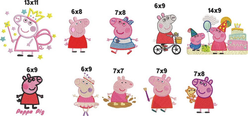 Matrices Para Maquina De Bordar Pepa Pig