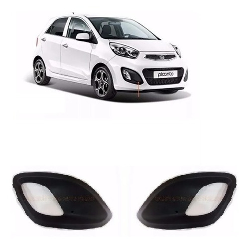 Moldura Farol Milha Kia Picanto 2012 2013 2014 2015 Par