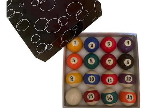Caja De Bolas De Pool Más Organizador De Madera Para Bolas