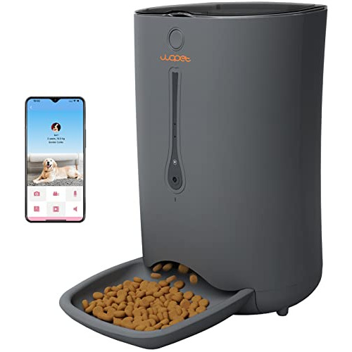 Dispensador Automático De Comida Perros Cámara, 7 L, ...