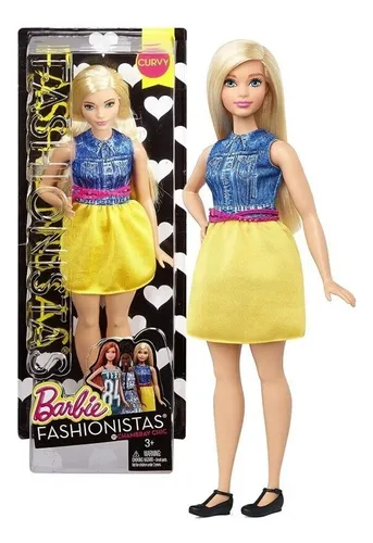 Boneca Barbie Fashionistas Loira Plus Size 22 Parcelamento sem juros
